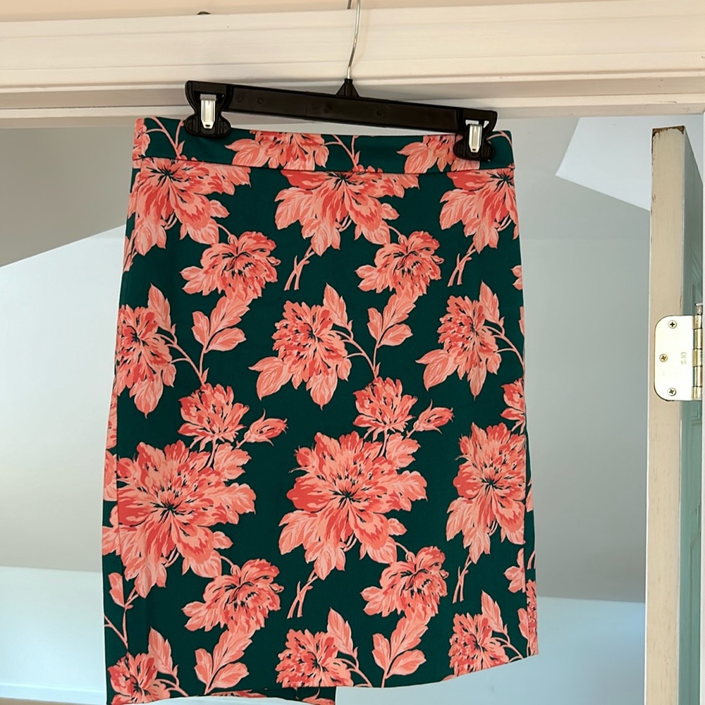 JCREW Factory printed high waisted pencil skirt